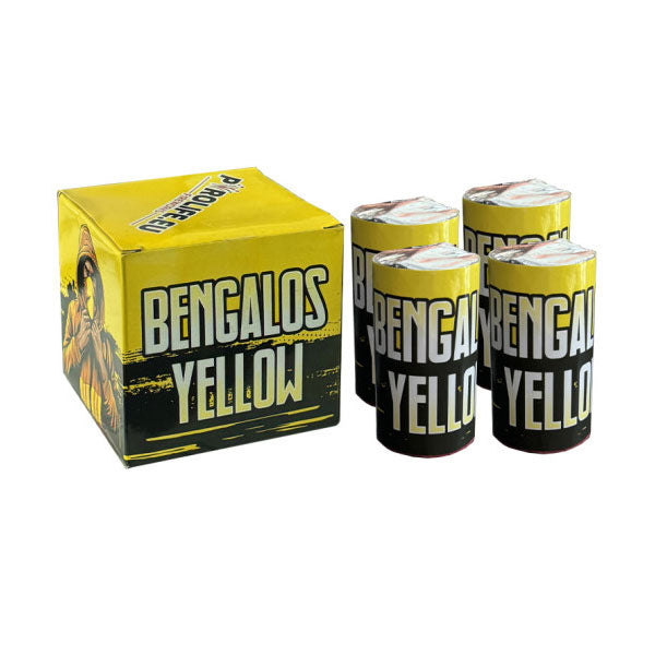 4 x Feux de bengale jaune