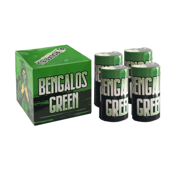 4 x Feux de bengale vert