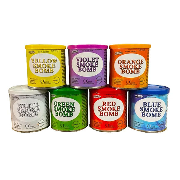 Pot fumigene de stade de couleur