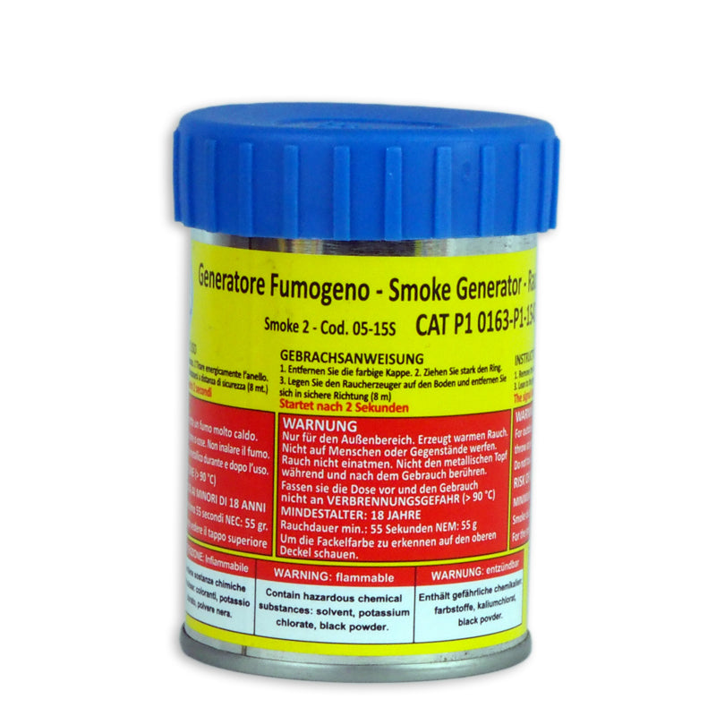 Gros pot fumigène couleur bleu azur #2